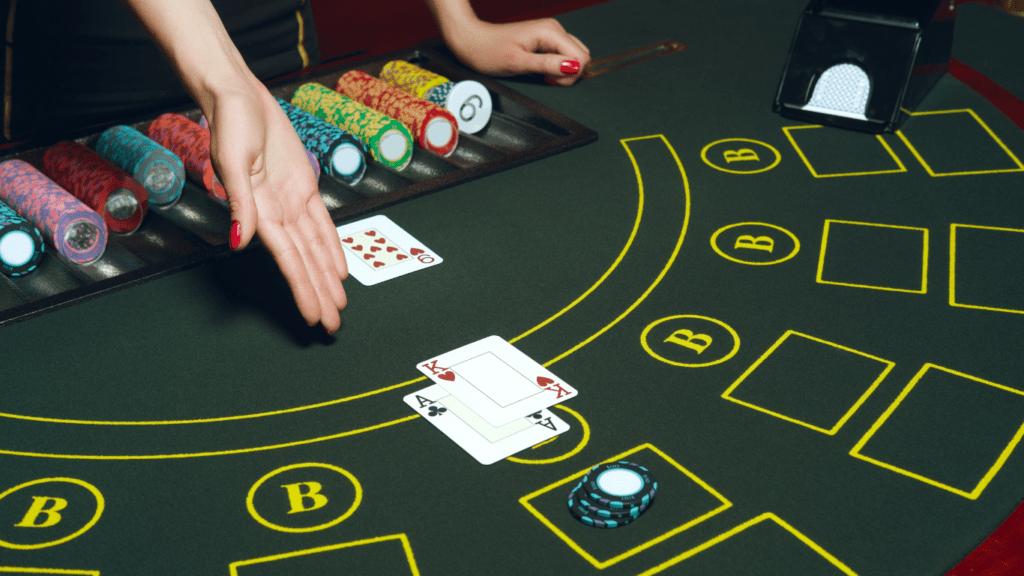 Playing blackjack