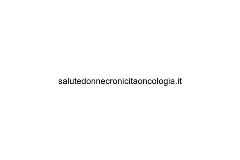 salutedonnecronicitaoncologia it
