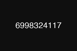 6998324117